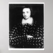 Portrait soll Christopher Marlowe sein Poster (Vorne)