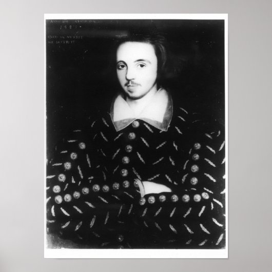 Portrait soll Christopher Marlowe sein Poster (Vorne)