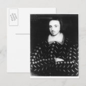Portrait soll Christopher Marlowe sein Postkarte (Vorne/Hinten)