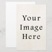 Portrait Stationery Paper Personalisiert Lethead Briefpapier (Vorne/Hinten)