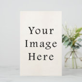 Portrait Stationery Paper Personalisiert Lethead Briefpapier (Stehend Vorderseite)