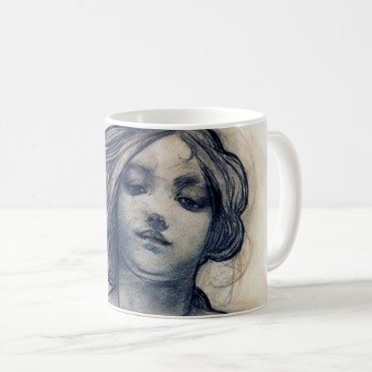 Portrait (Studie), Alphonse Mucha Kaffeetasse (VorderseiteRechts)
