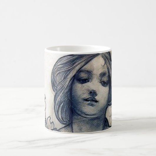 Portrait (Studie), Alphonse Mucha Kaffeetasse (Mittel)