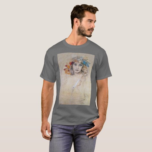 Portrait (Studie), Alphonse Mucha T-Shirt (Vorne ganz)