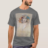 Portrait (Studie), Alphonse Mucha T-Shirt (Vorderseite)
