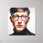 PORTRAIT THE FACEMAN N7 - generativecontent Leinwanddruck (Vorderseite)