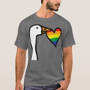 Portrait über das Stehlende Herz des Gaming-Gans i T-Shirt