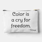 Portrait über die farbenfrohe Pixeldarstellung Zubehörtasche (Rückseite)