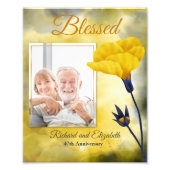 Portrait über gesegnete Hochzeiten oder Jubiläums- Fotodruck (Vorne)
