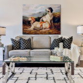 Portrait über Vintage Jagdhunde Poster