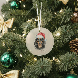 Portrait und Name der benutzerdefinierten Handzeic Ornament Aus Glas