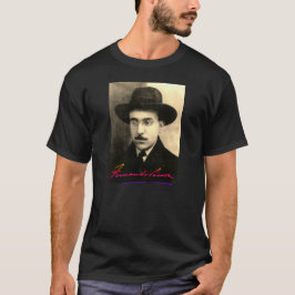 Portrait und Unterschrift von Fernando Pessoa T-Shirt
