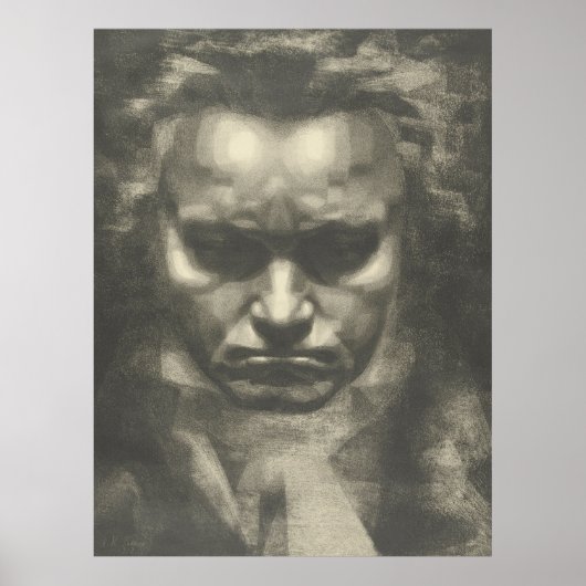 Portrait Van Beethoven Poster (Vorne)