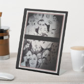 Portrait verschiedener Berühmtheiten Sockelschild (In SItu)