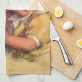 Portrait Vintager Mutter- und Kinderfamilie Geschirrtuch (Viertel Falte)