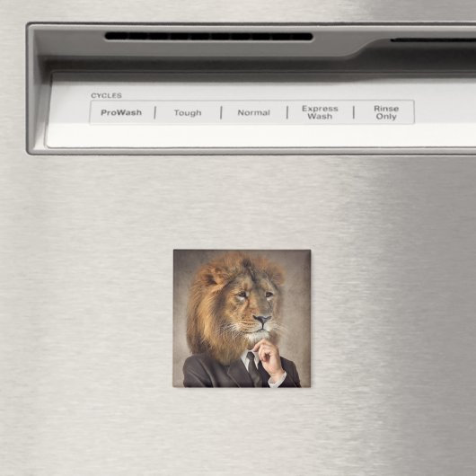 Portrait von A Lion Magnet (In Situ (Geschirrspüler))