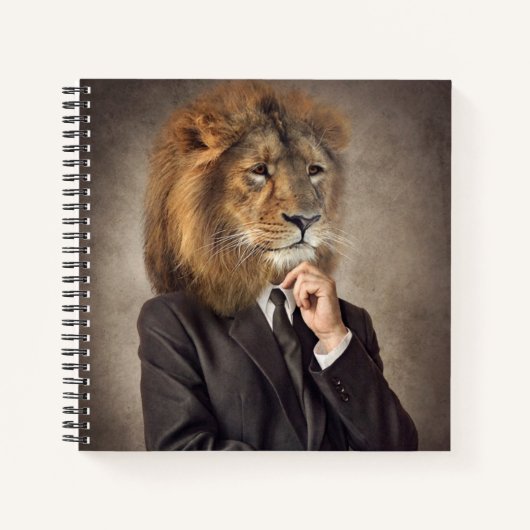 Portrait von A Lion Notizblock (Vorderseite)