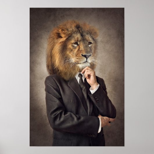 Portrait von A Lion Poster (Vorne)