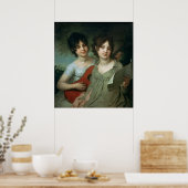 Portrait von A. und V. Gagarin, 1802 Poster (Küche)