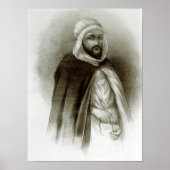 Portrait von Abd-El-Kader Poster (Vorne)