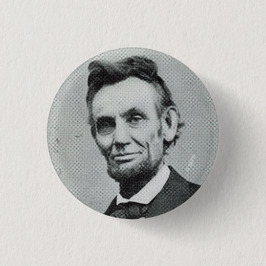 Portrait von Abe Lincoln 1 Button (Vorderseite)