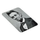 Portrait von Abe Lincoln 1 Magnet (Rechte Seite)