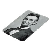 Portrait von Abe Lincoln 1 Magnet (Linke Seite)