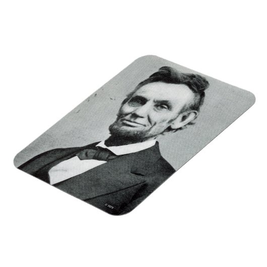Portrait von Abe Lincoln 1 Magnet (Linke Seite)