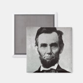 Portrait von Abe Lincoln 2 Magnet (Vorderseite/Rückseite)