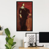 Portrait von Abel Janszoon Tasman Poster (Heimbüro)