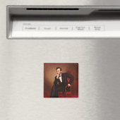 Portrait von Abraham Lincoln Magnet (In Situ (Geschirrspüler))