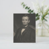 Portrait von Abraham Lincoln Postkarte (Stehend Vorderseite)