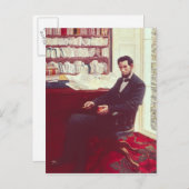 Portrait von Abraham Lincoln Postkarte (Vorne/Hinten)