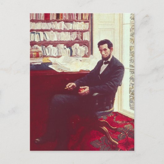 Portrait von Abraham Lincoln Postkarte (Vorderseite)