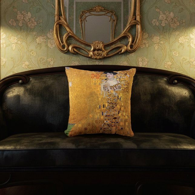Portrait von Adele Bloch-Bauer Gustav Klimt Kissen (Von Creator hochgeladen)