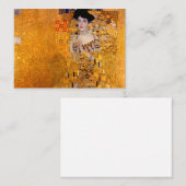 Portrait von Adele Bloch-Bauer I, 1907 von Klimt Mitteilungskarte (Vorne/Hinten)