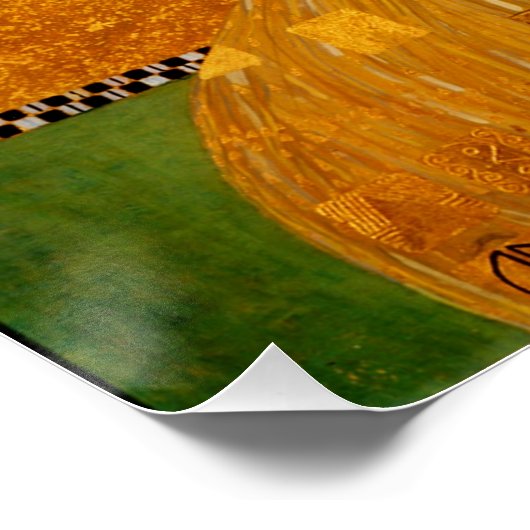 Portrait von Adele Bloch-Bauer I - Gustav Klimt Poster (Ecke)