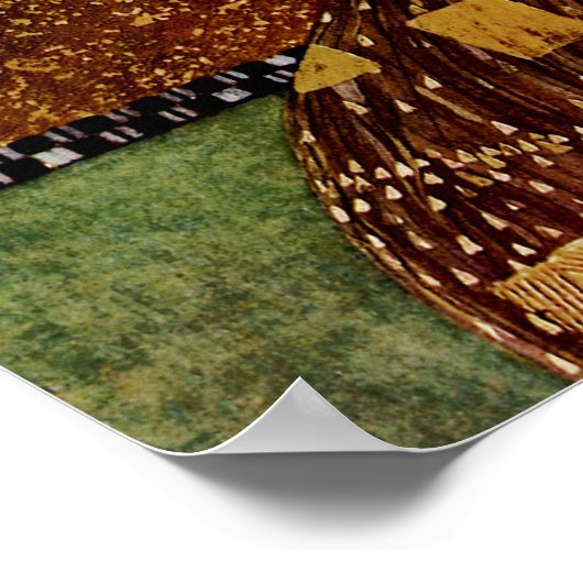 Portrait von Adele Bloch-Bauer I Poster (Ecke)