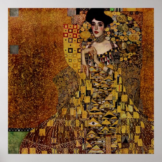 Portrait von Adele Bloch-Bauer I Poster (Vorne)