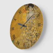 Portrait von Adele Bloch-Bauer I von Gustav Klimt Große Wanduhr (Winkel)