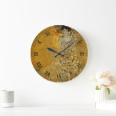 Portrait von Adele Bloch-Bauer I von Gustav Klimt Große Wanduhr (Zuhause)