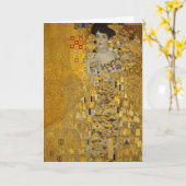 Portrait von Adele Bloch-Bauer I von Gustav Klimt Karte (Gelbe Blume)