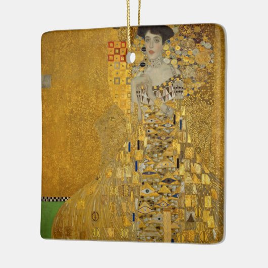 Portrait von Adele Bloch-Bauer I von Gustav Klimt Keramikornament (Links)