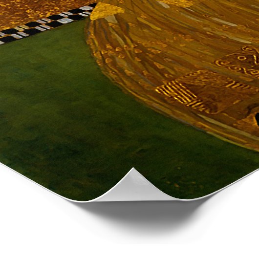 Portrait von Adele Bloch-Bauer I von Gustav Klimt Poster (Ecke)