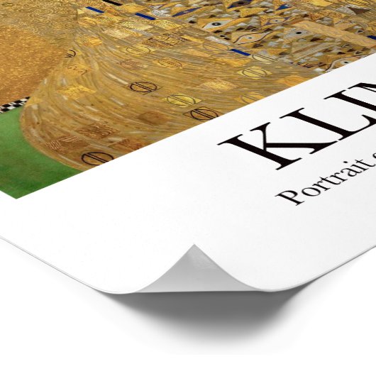 Portrait von Adele Bloch-Bauer I von Gustav Klimt Poster (Ecke)