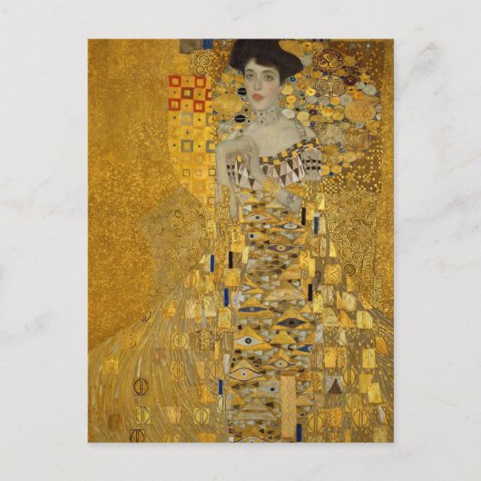 Portrait von Adele Bloch-Bauer I von Gustav Klimt Postkarte (Vorderseite)
