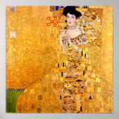 Portrait von Adele Bloch-Bauer von Gustav Klimt Poster (Vorne)