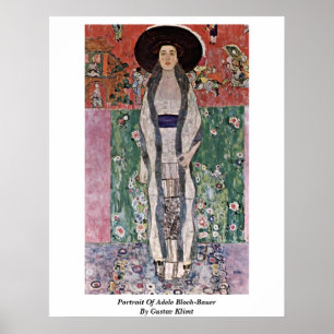 Portrait von Adele Bloch-Bauer von Gustav Klimt Poster