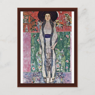 Portrait von Adele Bloch-Bauer von Klimt Gustav Postkarte