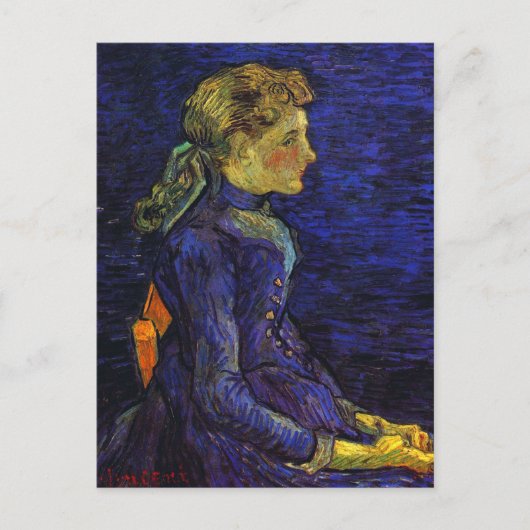 Portrait von Adeline Ravoux, Van Gogh Fine Art Postkarte (Vorderseite)